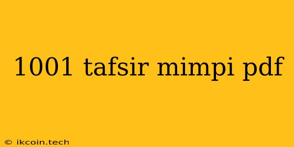 1001 Tafsir Mimpi Pdf