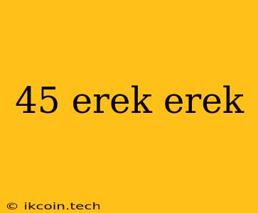 45 Erek Erek