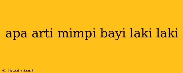 Apa Arti Mimpi Bayi Laki Laki