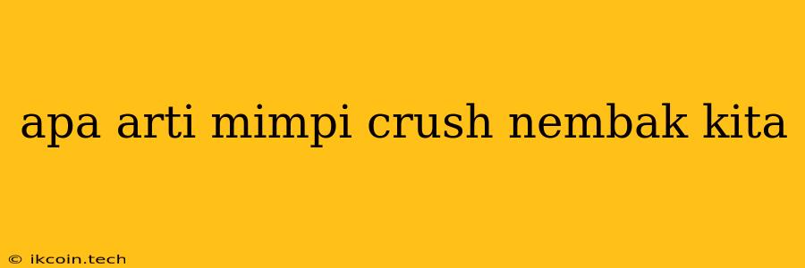 Apa Arti Mimpi Crush Nembak Kita