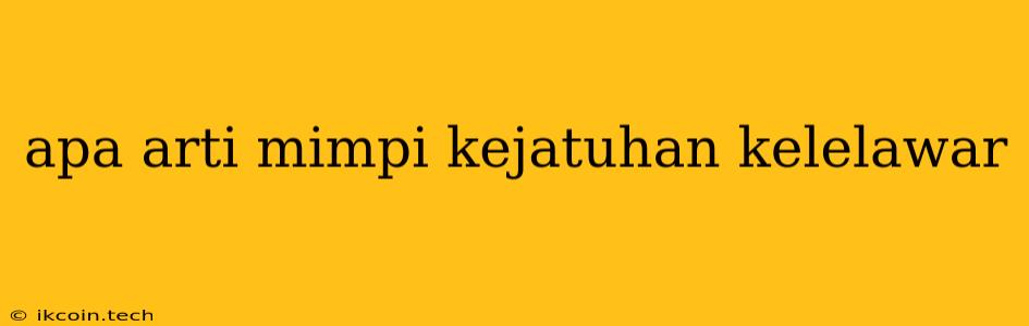 Apa Arti Mimpi Kejatuhan Kelelawar