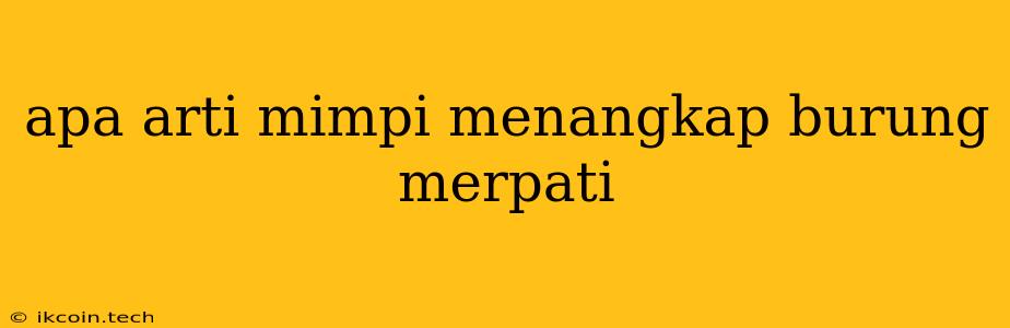 Apa Arti Mimpi Menangkap Burung Merpati