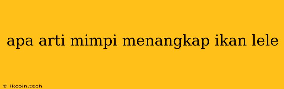 Apa Arti Mimpi Menangkap Ikan Lele