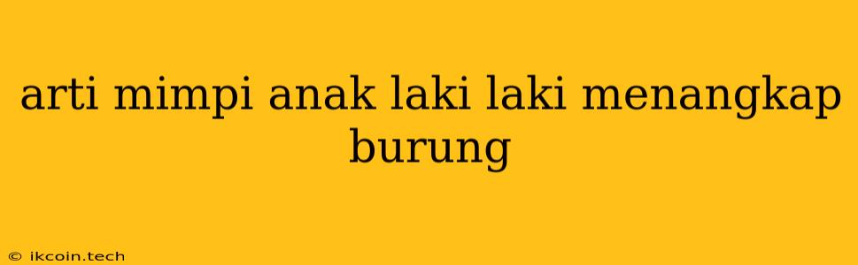 Arti Mimpi Anak Laki Laki Menangkap Burung