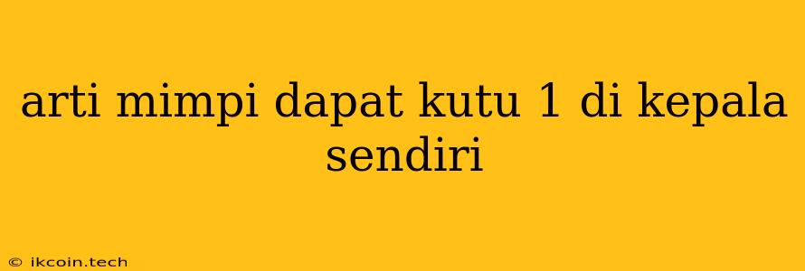 Arti Mimpi Dapat Kutu 1 Di Kepala Sendiri