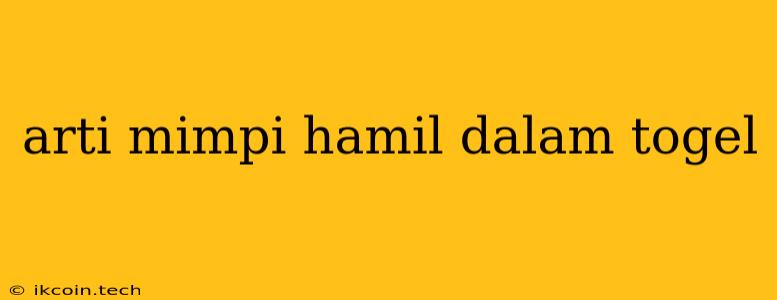 Arti Mimpi Hamil Dalam Togel