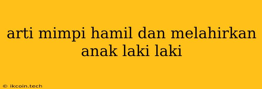 Arti Mimpi Hamil Dan Melahirkan Anak Laki Laki