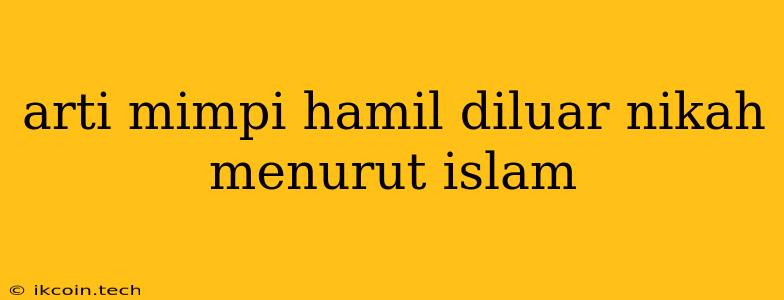 Arti Mimpi Hamil Diluar Nikah Menurut Islam