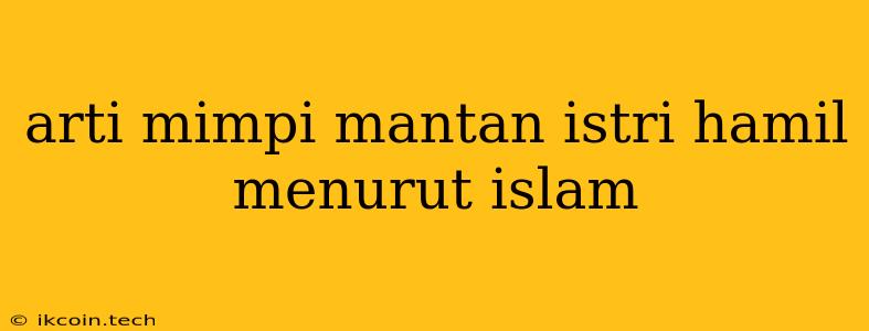 Arti Mimpi Mantan Istri Hamil Menurut Islam