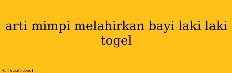 Arti Mimpi Melahirkan Bayi Laki Laki Togel