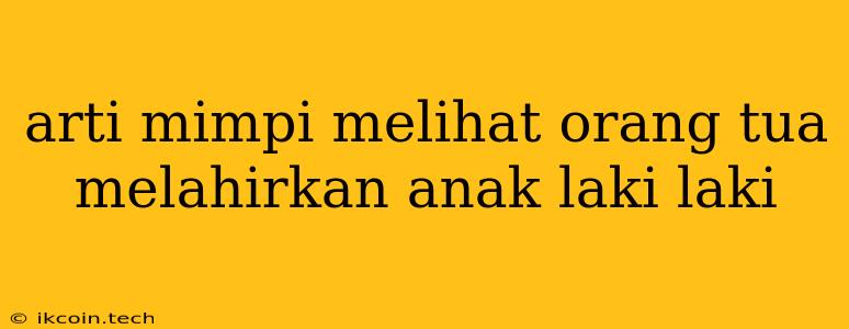 Arti Mimpi Melihat Orang Tua Melahirkan Anak Laki Laki