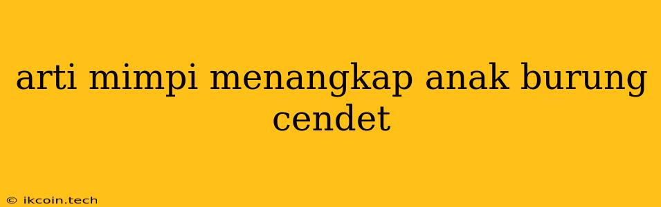 Arti Mimpi Menangkap Anak Burung Cendet