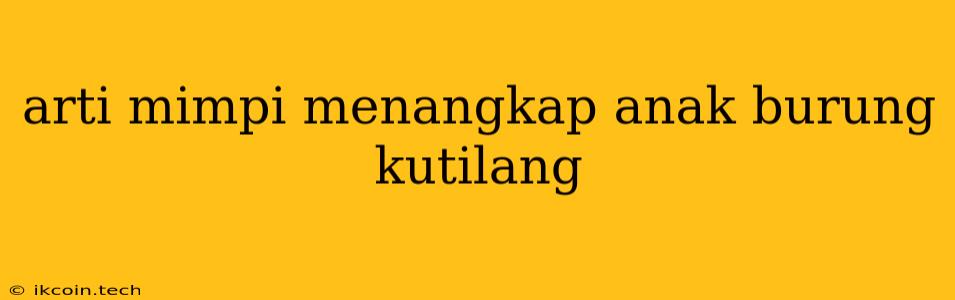 Arti Mimpi Menangkap Anak Burung Kutilang