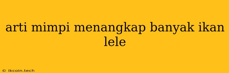 Arti Mimpi Menangkap Banyak Ikan Lele