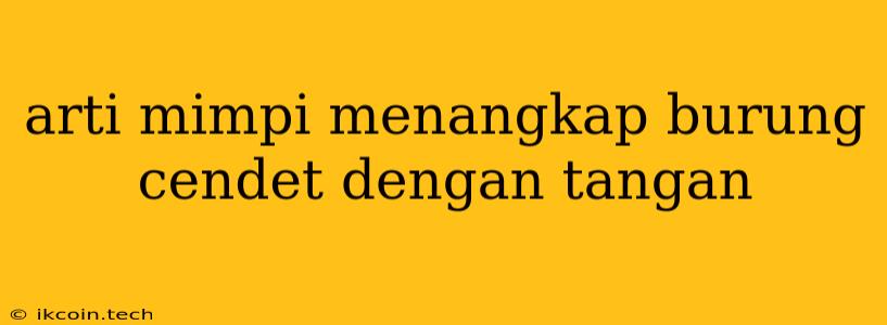 Arti Mimpi Menangkap Burung Cendet Dengan Tangan