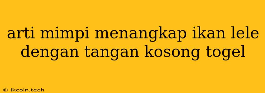 Arti Mimpi Menangkap Ikan Lele Dengan Tangan Kosong Togel