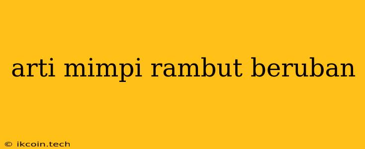 Arti Mimpi Rambut Beruban