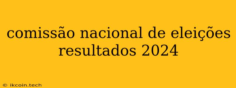 Comissão Nacional De Eleições Resultados 2024