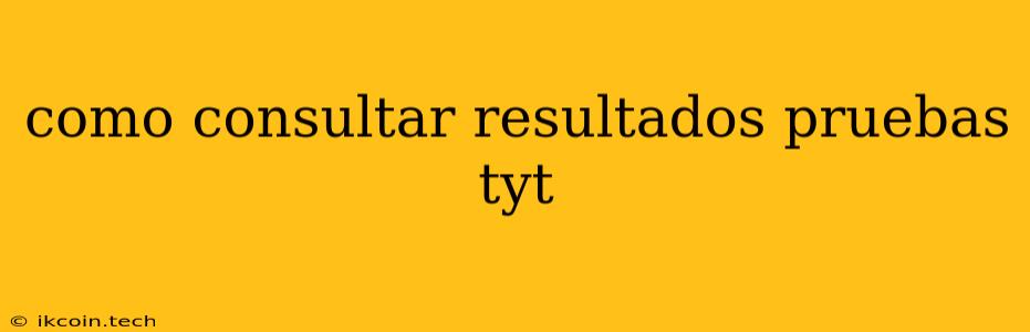 Como Consultar Resultados Pruebas Tyt