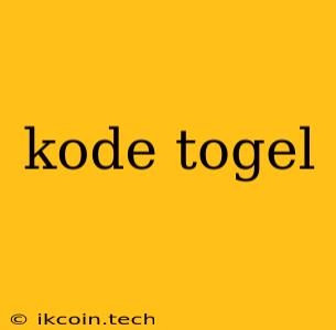 Kode Togel